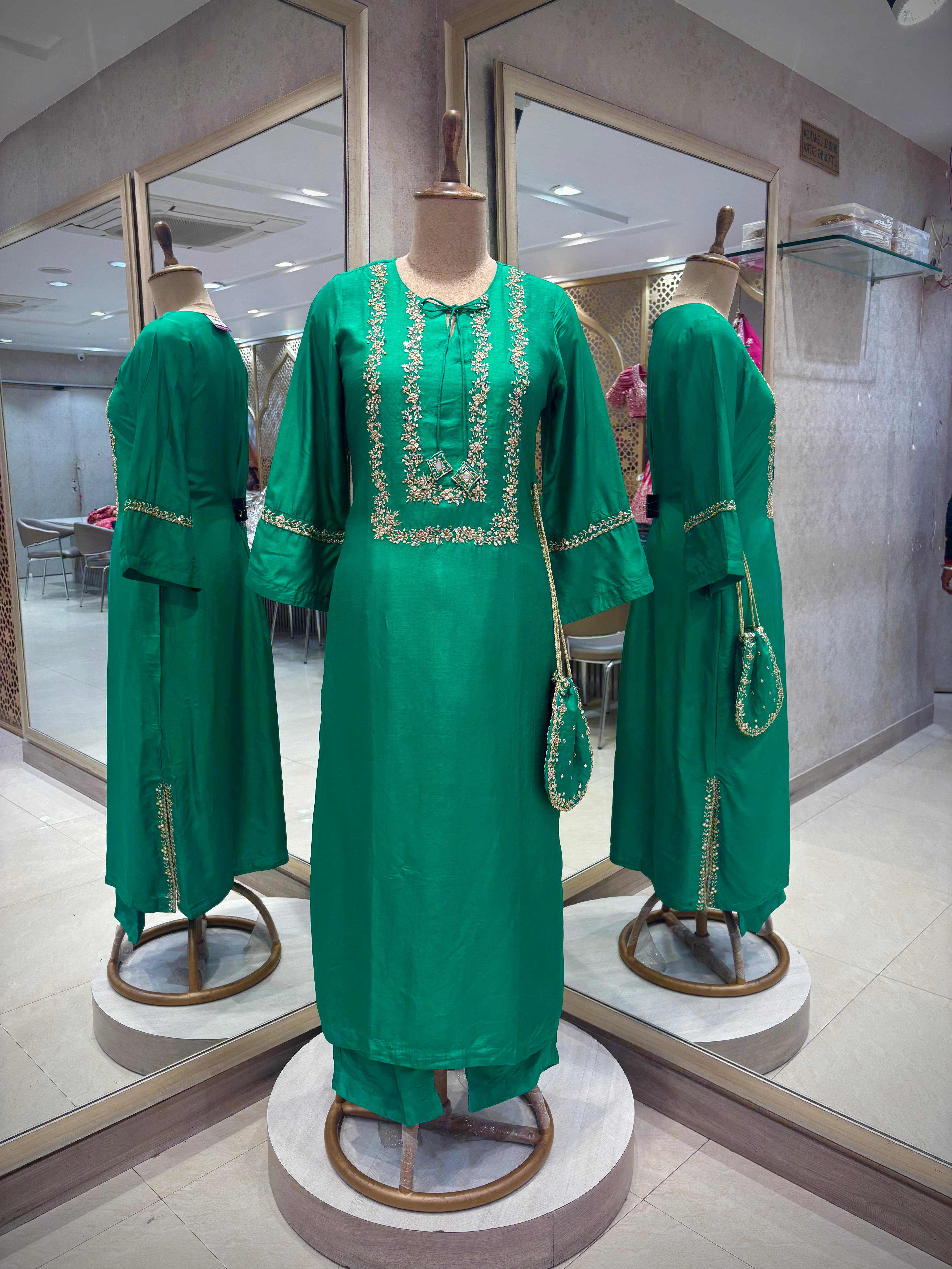 Zareen Emerald Suit