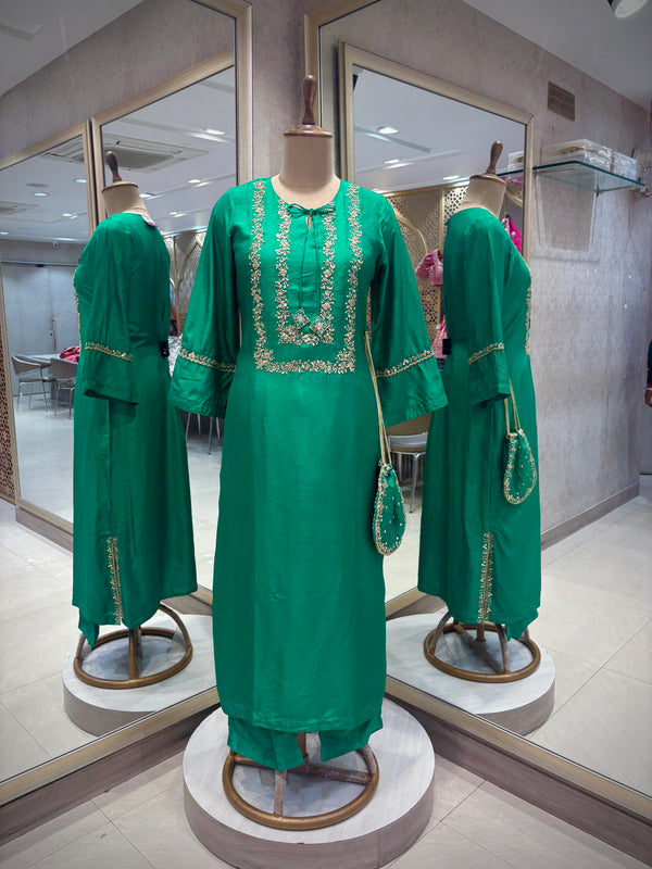 Zareen Emerald Suit