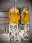 Mustard & Cream Botanical Fusion Loungewear Set