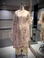 Muted beige Lotus Sketch Kurta Set