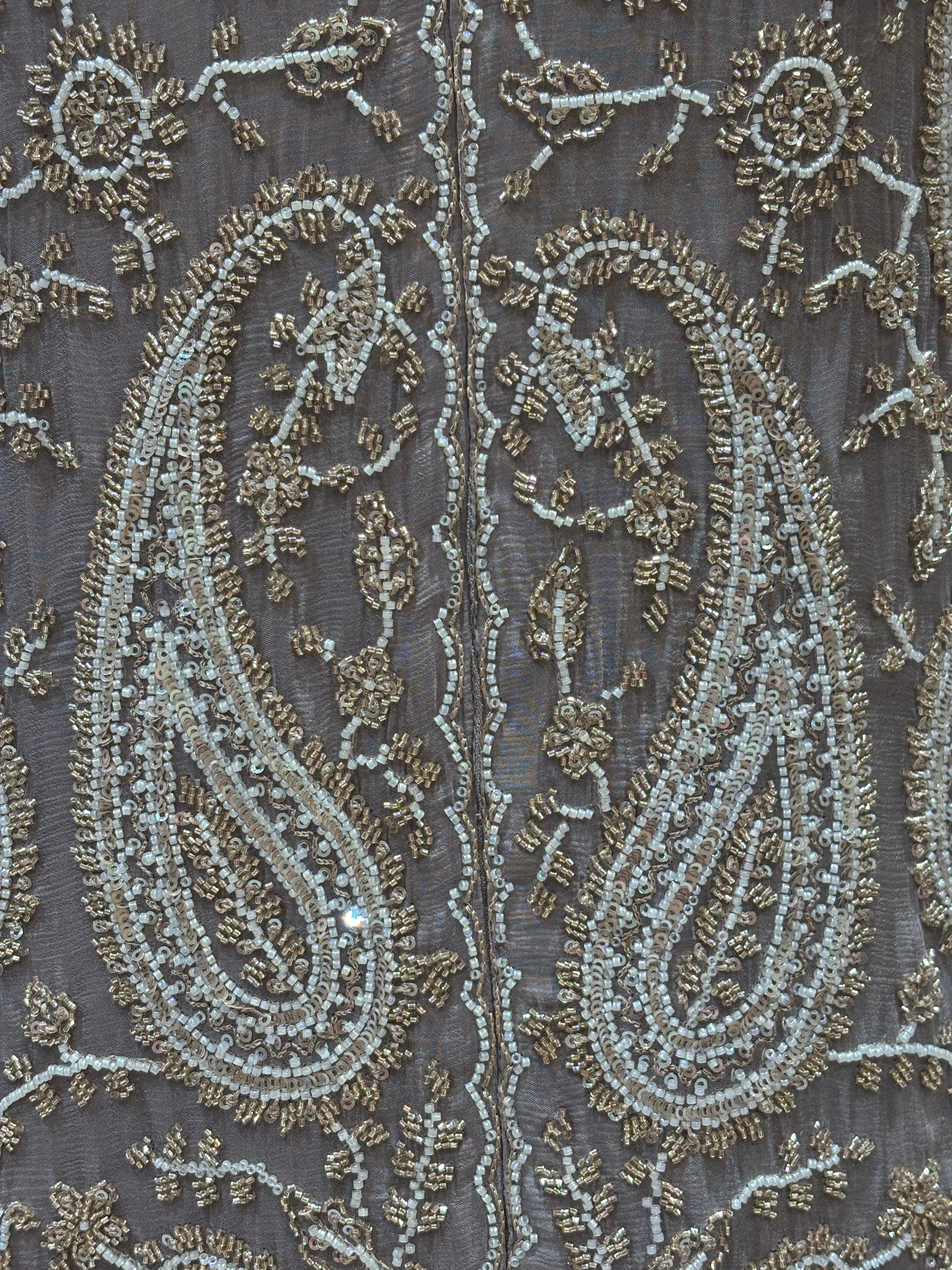 Grey Embellished Sharara Set