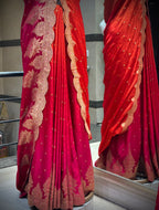 Ombré Saree Scalloped Zari Borders
