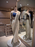 Royal Ivory Bloom Saree
