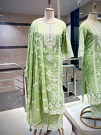 Sage Green Embroidered Kurta Set