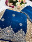 Royal Blue Dori Unstitched Suit Set