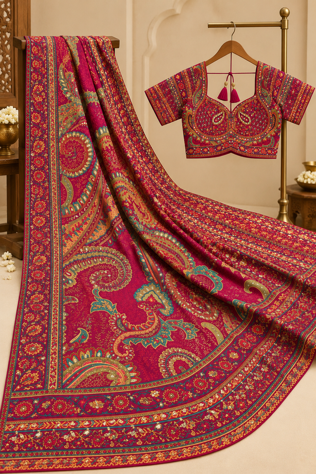 Mor Bagh Saree Hover Image