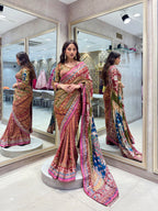 Royal Multi-Hues Embroidered Heritage Saree