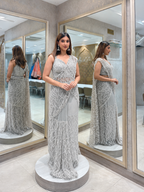 The Grey Pearl Saree