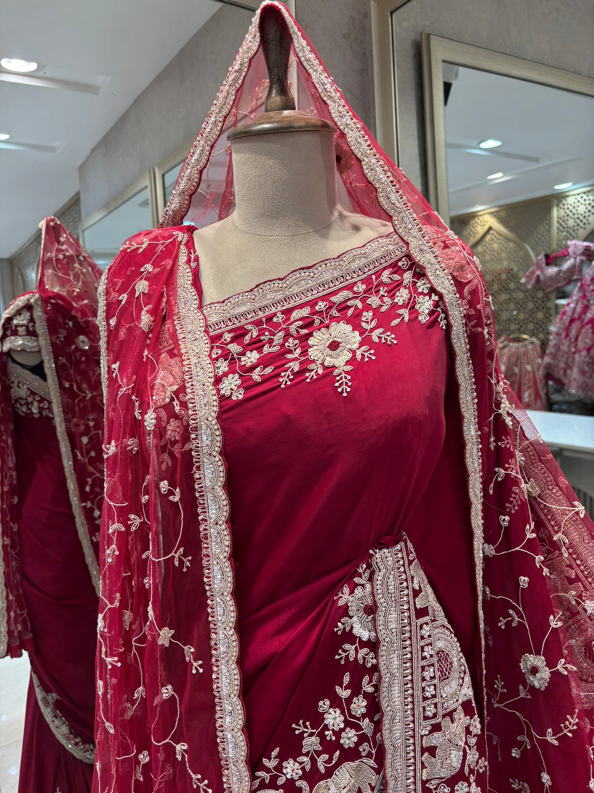 Bridal Embroidered Saree