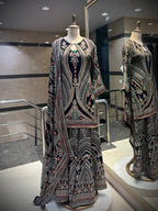 The Midnight Opulence Sharara Set