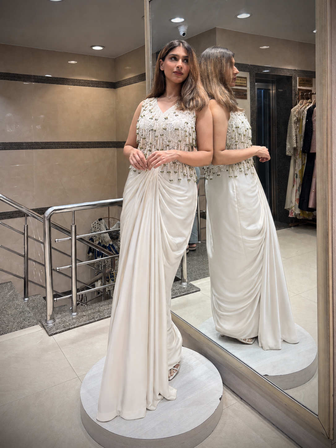 Ivory Elysian Drape Set