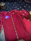 Zardozi Crimson Unstitched Suit