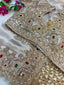 Metallic Silver Embellished Saree Set