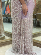 The Lavender Pearl Saree
