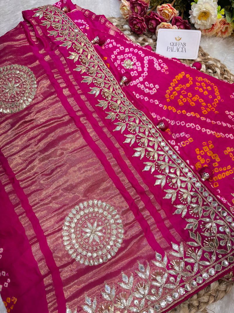 Bandhej Karwa special Saree