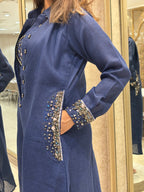 Linen Indigo Hand-Embellished Co-ords