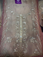 Blush Pink Crush Organza Suit Set
