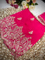 Rani Pink Paisley Unstitched Suit Set