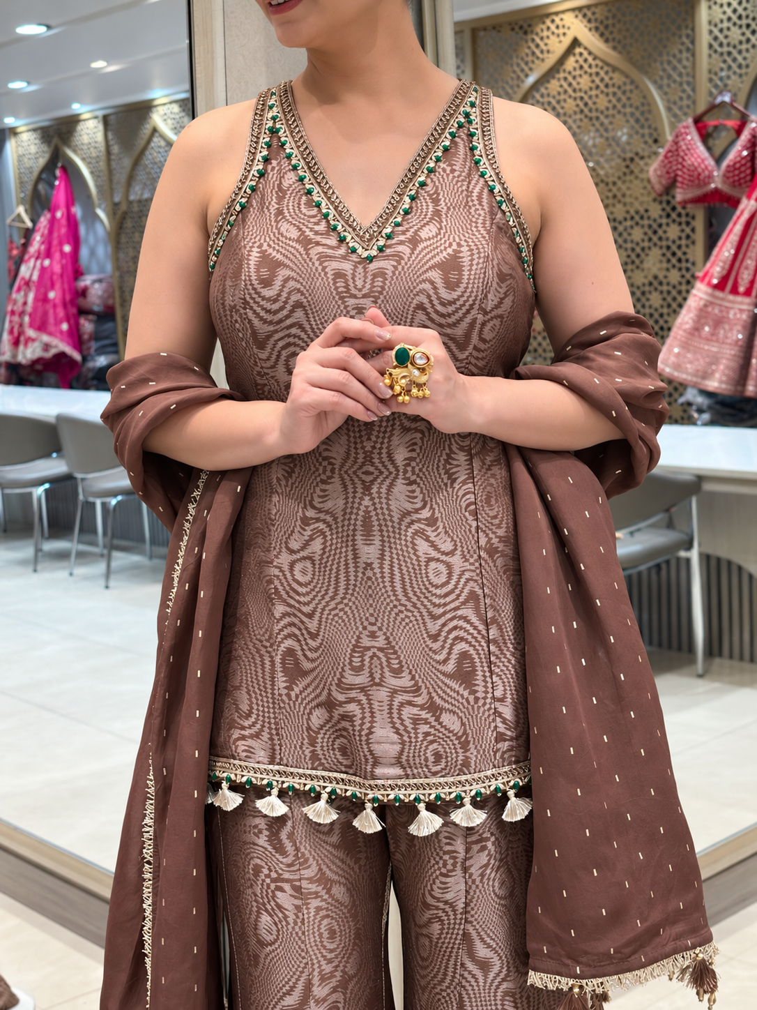 Muave Sharara Set