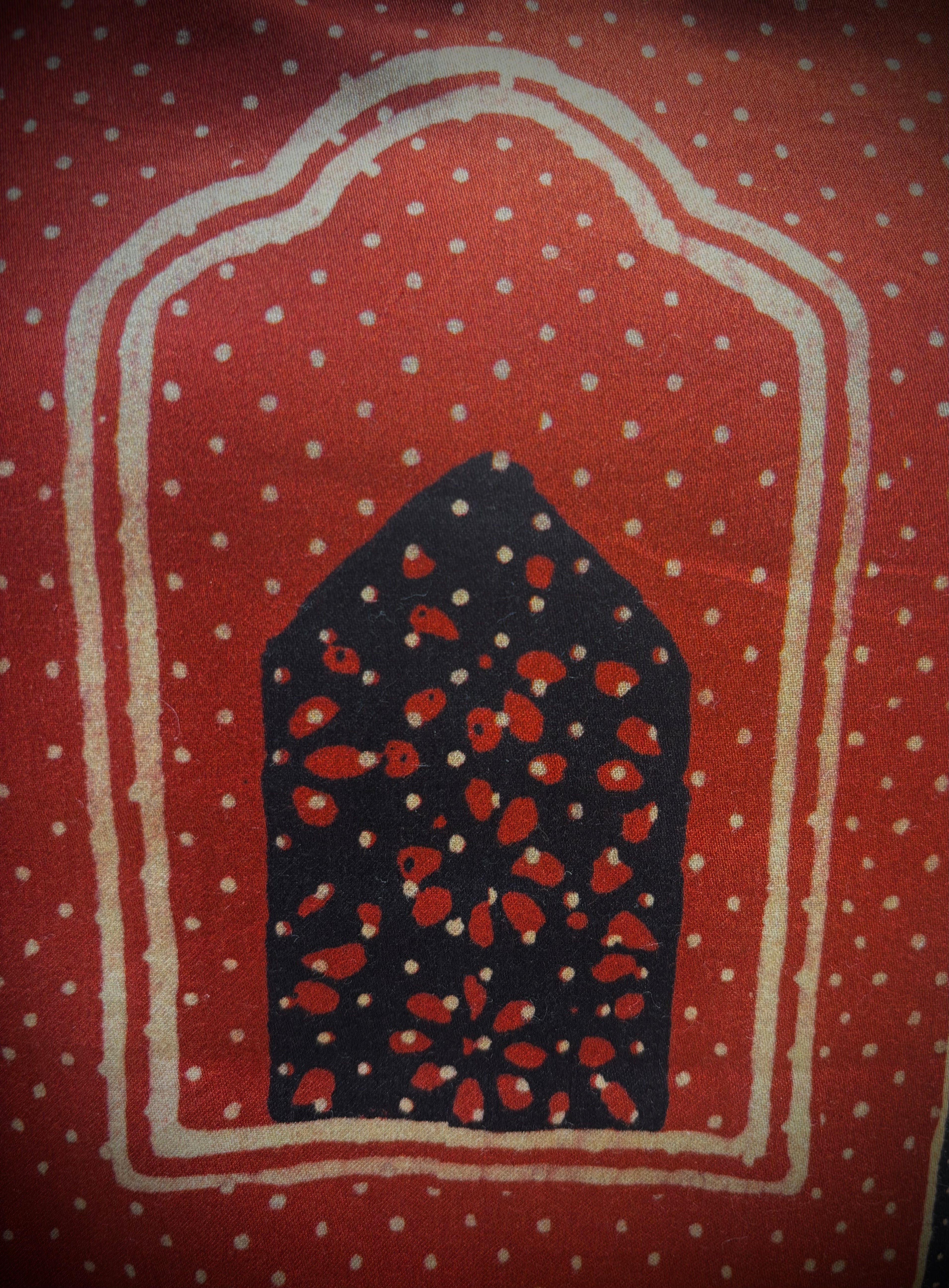Terracotta Rust Ajrakh Print Kurta Set