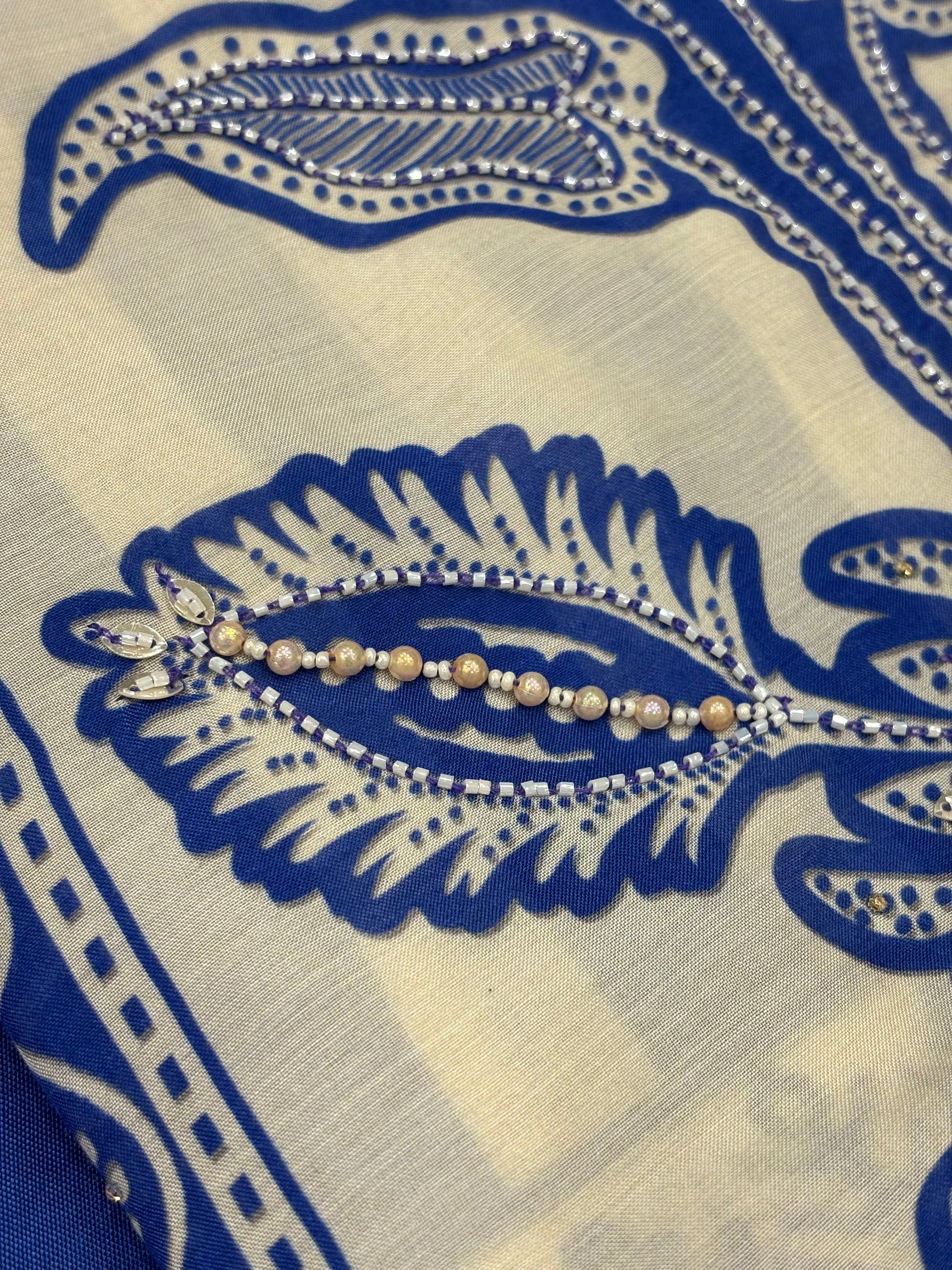 Royal Blue Unstitched Suit Set