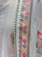 Pastel Sage Botanical Kurta Set