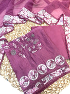 Plum Purple Handcrafted Unstitched Suit