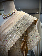 The Champagne Gold Heritage Saree