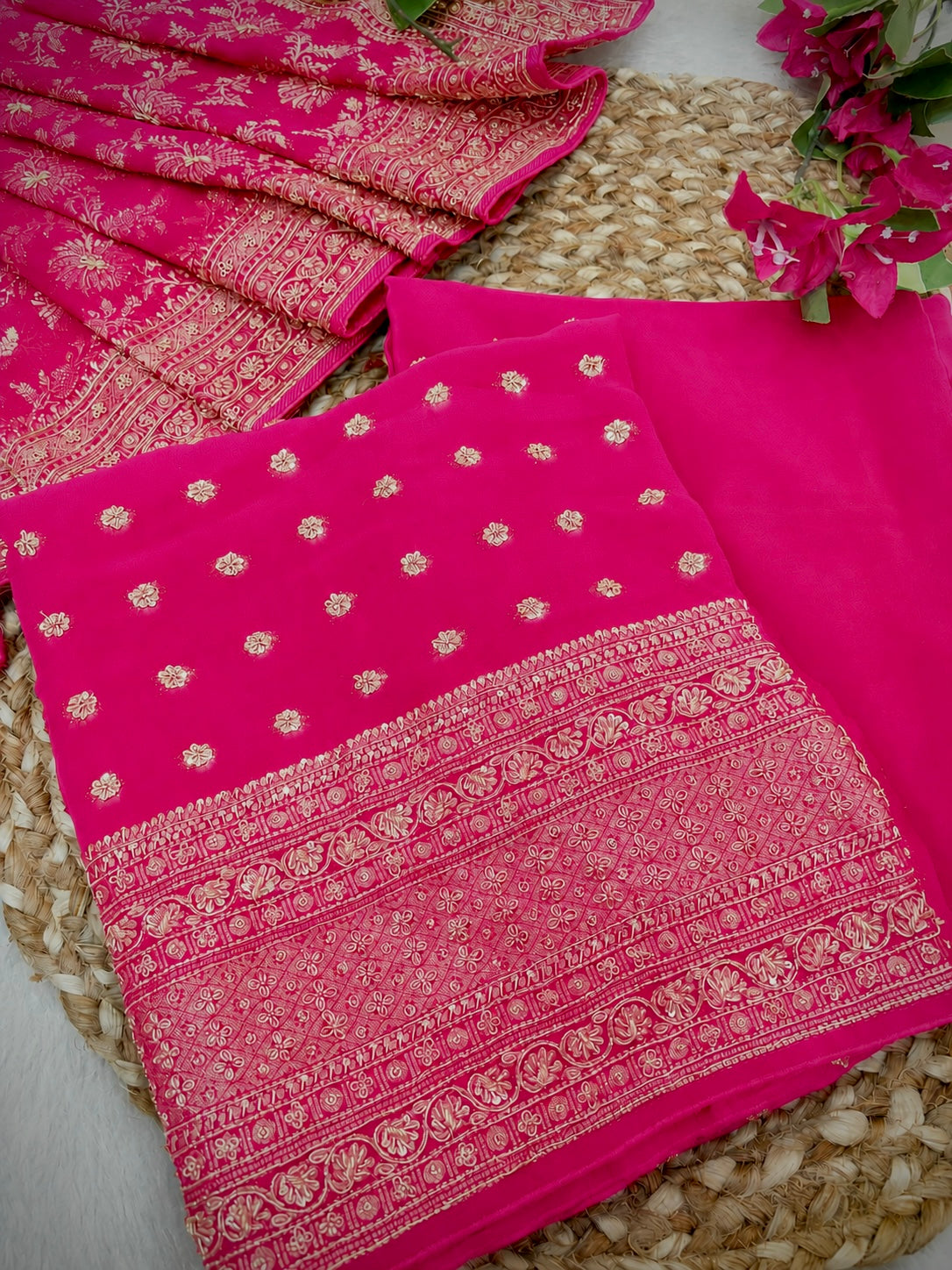 Regal Pink Unstitched Suit Set