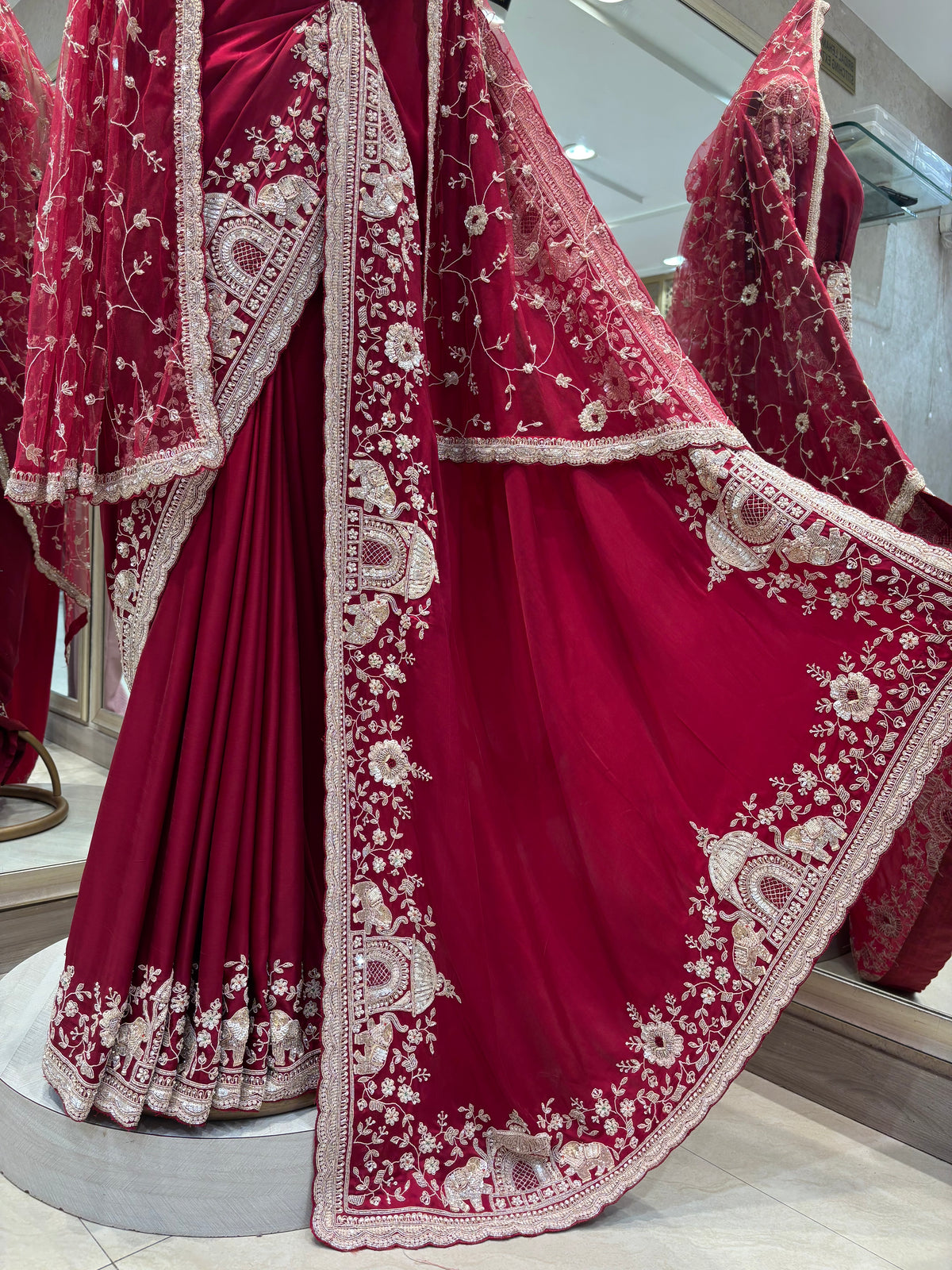 Bridal Embroidered Saree