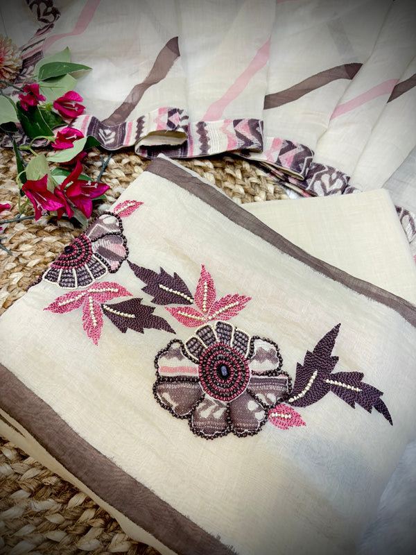 Gulrusa Collection Unstitched Suit Set