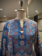 Ajrakh-Inspired Printed Plazo Set