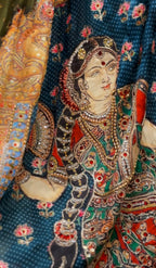 Royal Multi-Hues Embroidered Heritage Saree