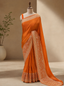 The Terracotta Radiance Zari Silk Saree
