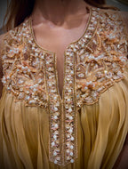 Honey Gold Embellished Peplum Co-ord Set