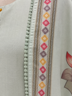 Pastel Sage Botanical Kurta Set