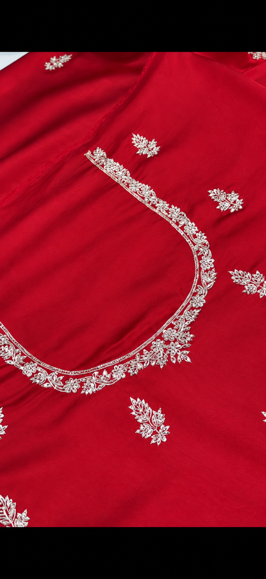 Surkh Embroidered Saree