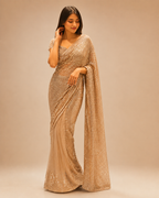 The Champagne Gold Saree