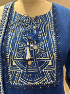 Deep Indigo Heritage Suite with Scalloped Lace