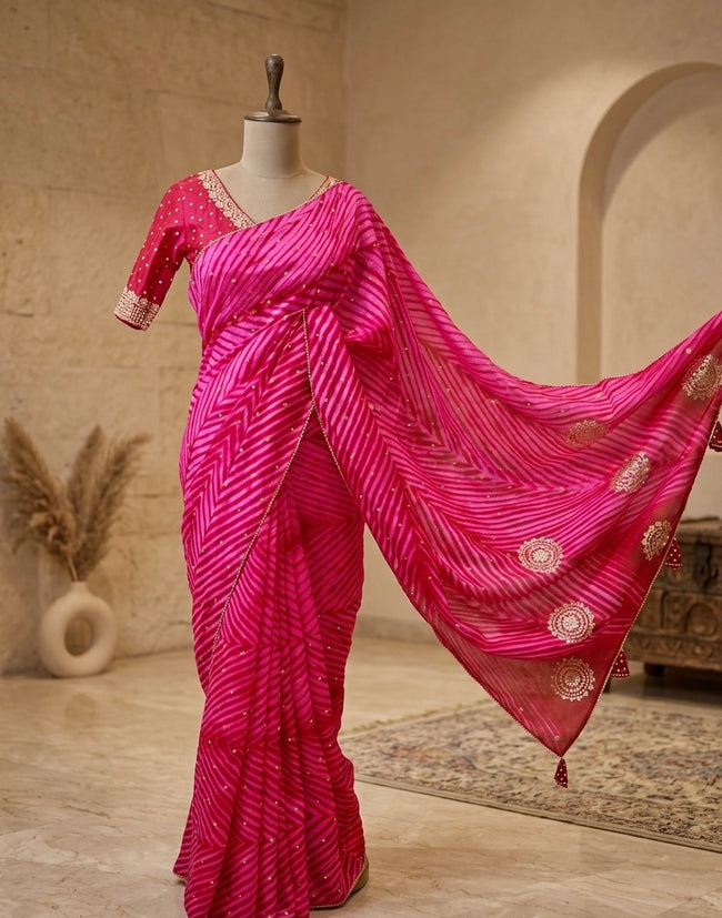 Premium Ethnic Drape Hover Image