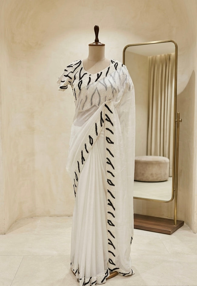 Contemporary Monochrome Drape Hover Image