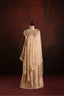 Champagne Floral Asymmetric Kaftan Set