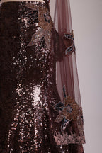 Midnight Sequin Mermaid Lehenga