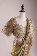 Olive Blossom Saree Set