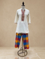 Ivory Beaded V-Neck Kaftan Tunic