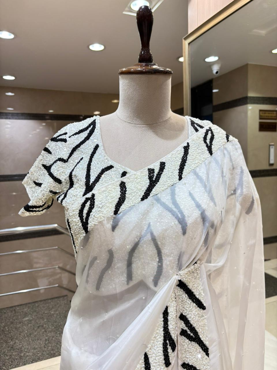 Contemporary Monochrome Drape