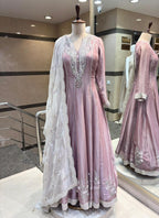 Ethereal Mauve Shimmer Anarkali Set