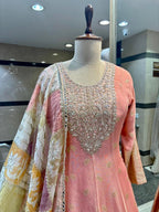 The Radiant Peach Anarkali Ensemble