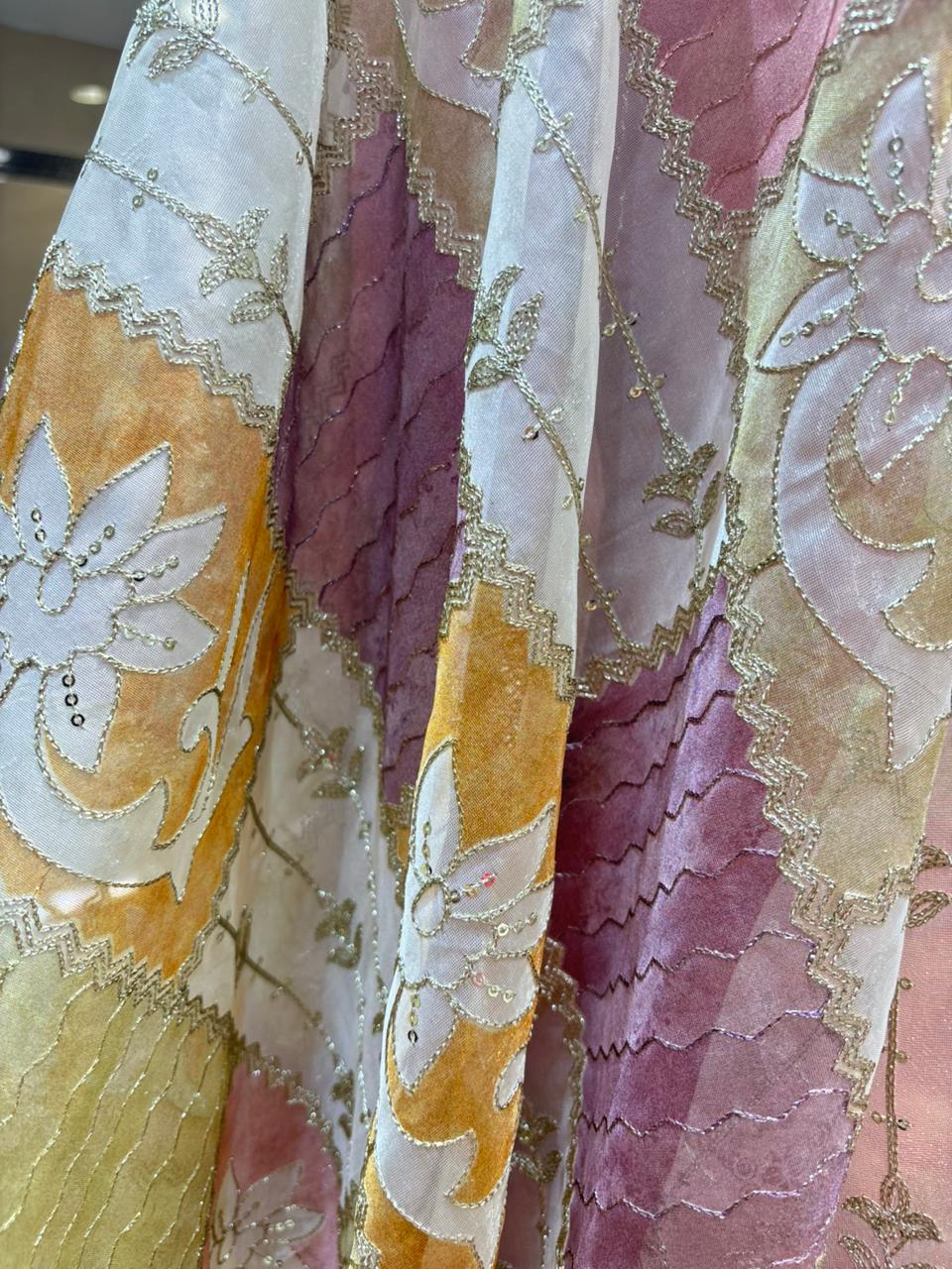 The Radiant Peach Anarkali Ensemble