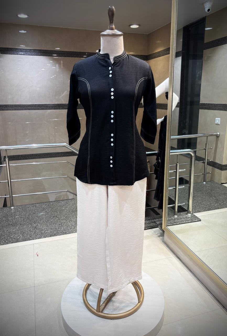 Monochrome Minimalist: The Contrast Stitch Linen Edit